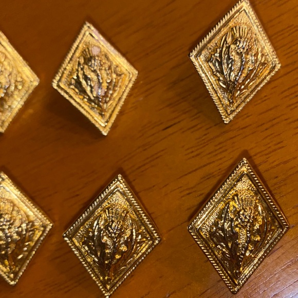 10 Thistle Highland Dancing Costume Buttons. - Picture 4 of 4